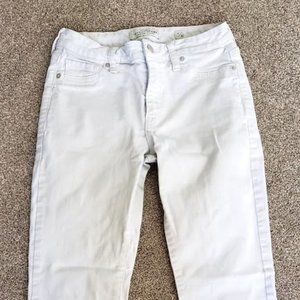 Lucky Brand Hayden Crop Women's White Jeans Size 2/26